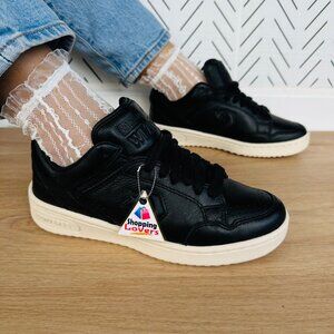 ❤️CONVERSE WEAPON MONO OX Sz 7 Women Shoes LEATHER Black Casual Sneakers A12485C